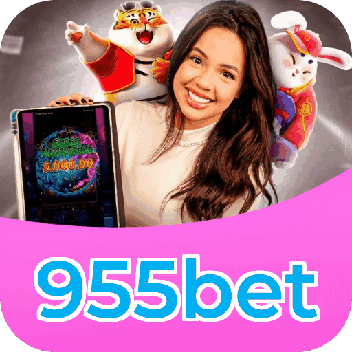 Interface do aplicativo 955bet mostrando jogos disponíveis no iOS e Android
